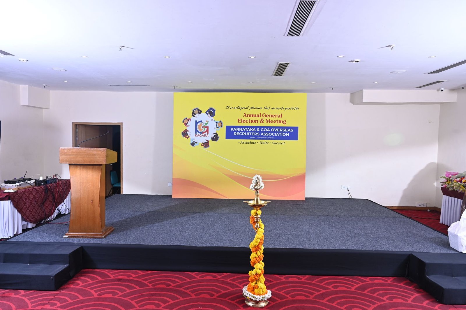 AGM 2026 stage setup